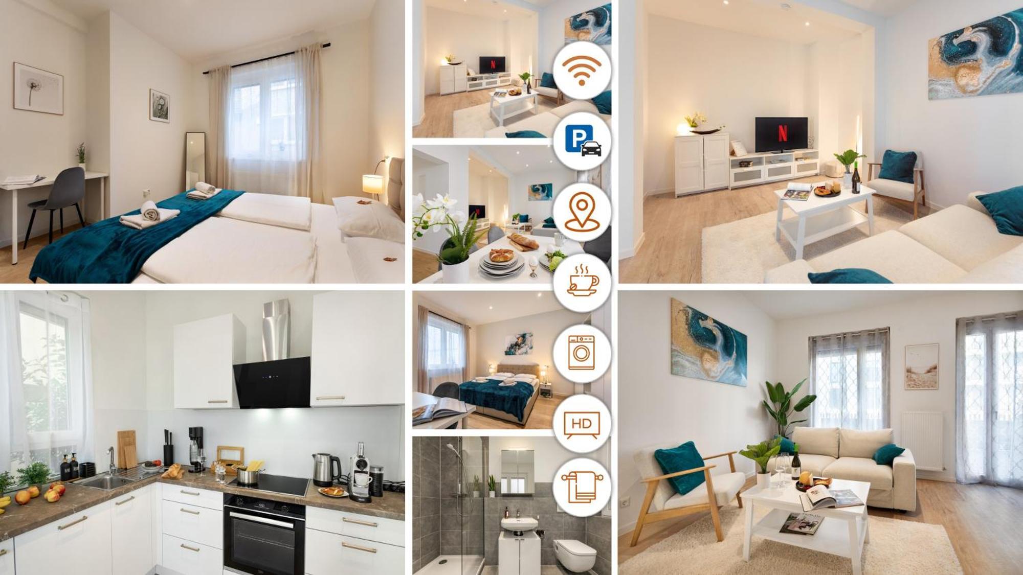 Rosenberg-Suites - Zentral, Stellplatz, Grosse Terasse, Business & Privat Heilbronn Luaran gambar