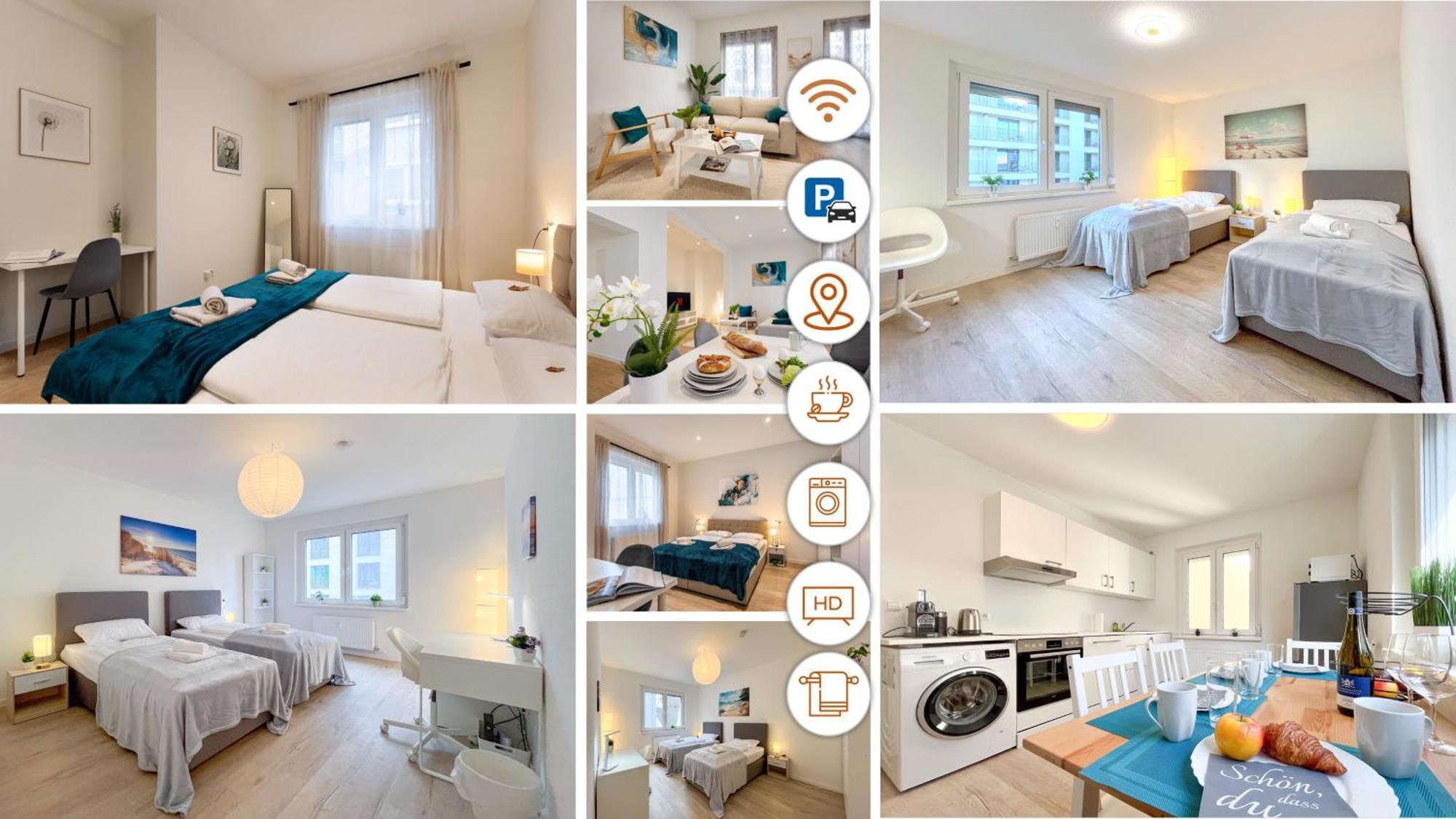 Rosenberg-Suites - Zentral, Stellplatz, Grosse Terasse, Business & Privat Heilbronn Luaran gambar